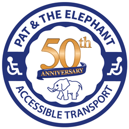 Pat & The Elephant 50th Anniversary logo — circular seal